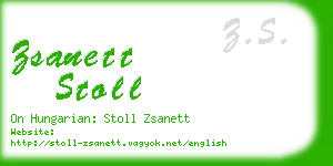zsanett stoll business card
